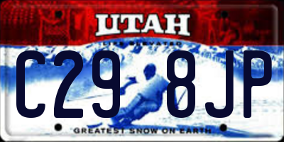 UT license plate C298JP