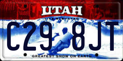 UT license plate C298JT