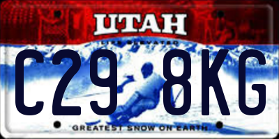 UT license plate C298KG