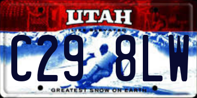 UT license plate C298LW