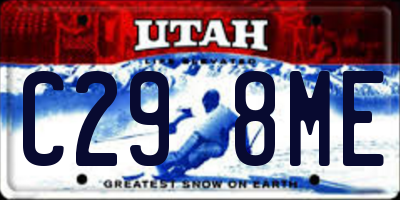 UT license plate C298ME