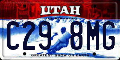 UT license plate C298MG