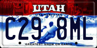 UT license plate C298ML