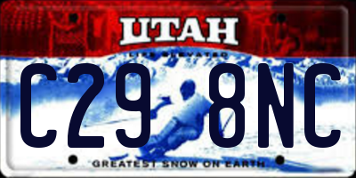 UT license plate C298NC
