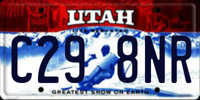 UT license plate C298NR
