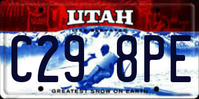 UT license plate C298PE