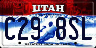 UT license plate C298SL