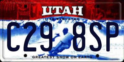 UT license plate C298SP