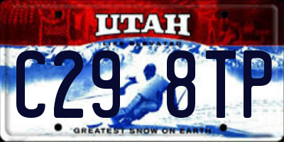 UT license plate C298TP