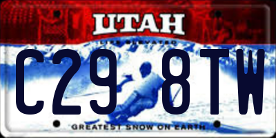 UT license plate C298TW
