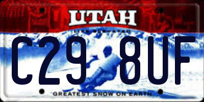 UT license plate C298UF