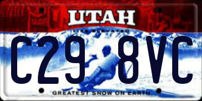 UT license plate C298VC