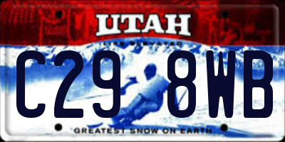 UT license plate C298WB