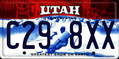 UT license plate C298XX