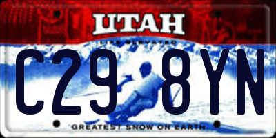 UT license plate C298YN
