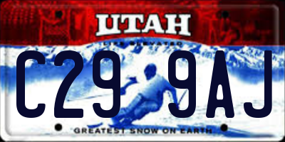 UT license plate C299AJ