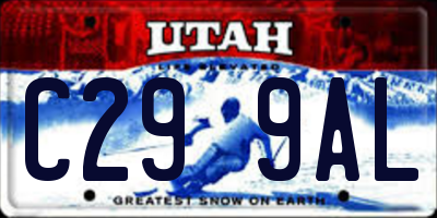 UT license plate C299AL