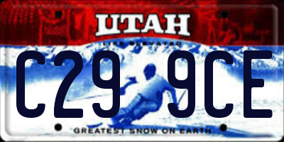UT license plate C299CE