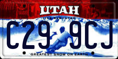 UT license plate C299CJ
