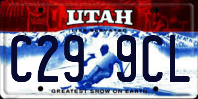 UT license plate C299CL