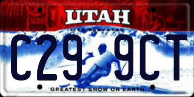 UT license plate C299CT