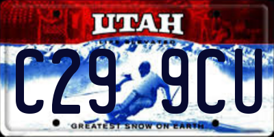UT license plate C299CU