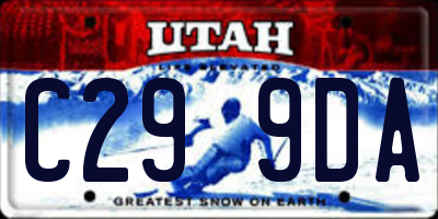 UT license plate C299DA
