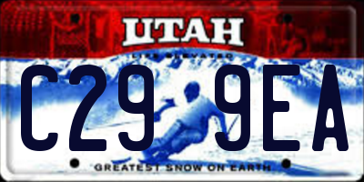 UT license plate C299EA