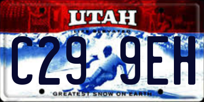 UT license plate C299EH
