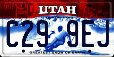 UT license plate C299EJ