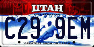 UT license plate C299EM