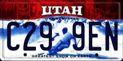 UT license plate C299EN