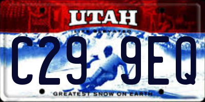 UT license plate C299EQ