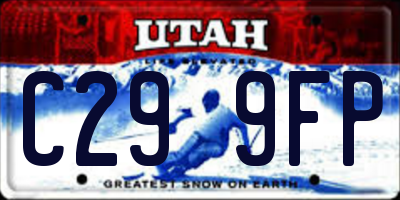 UT license plate C299FP