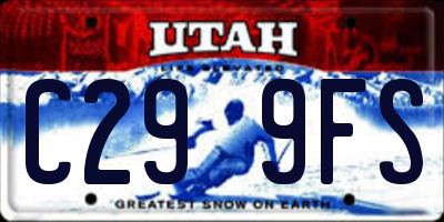 UT license plate C299FS