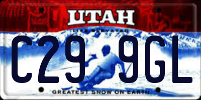 UT license plate C299GL