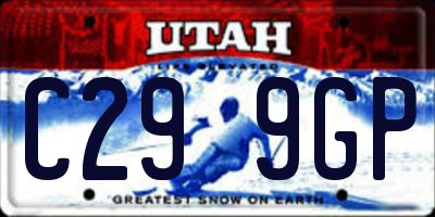 UT license plate C299GP