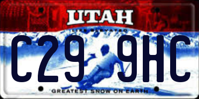 UT license plate C299HC