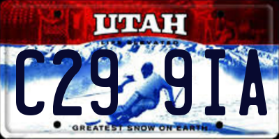 UT license plate C299IA