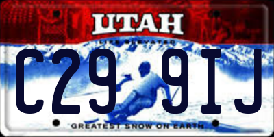 UT license plate C299IJ