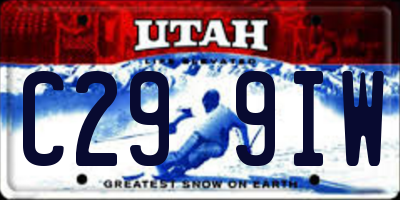 UT license plate C299IW