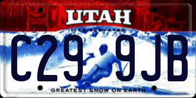 UT license plate C299JB