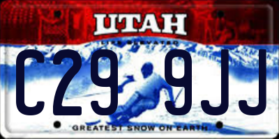 UT license plate C299JJ