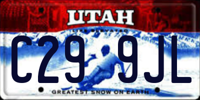 UT license plate C299JL