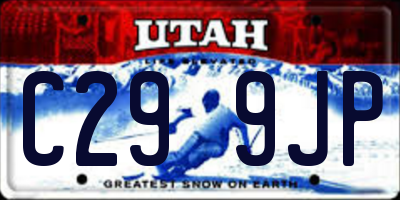 UT license plate C299JP