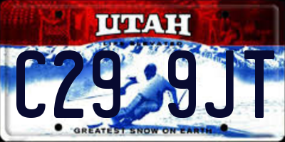 UT license plate C299JT