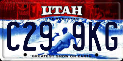 UT license plate C299KG
