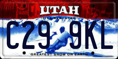 UT license plate C299KL