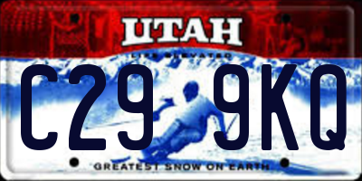 UT license plate C299KQ