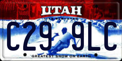 UT license plate C299LC